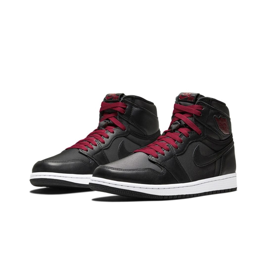 JORDAN 1 RETRO HIGH x BLACK SATIN GYM RED - Prime Reps