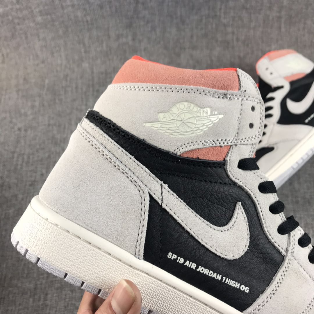 JORDAN 1 RETRO HIGH x NEUTRAL GREY HYPER CRIMSON - Prime Reps