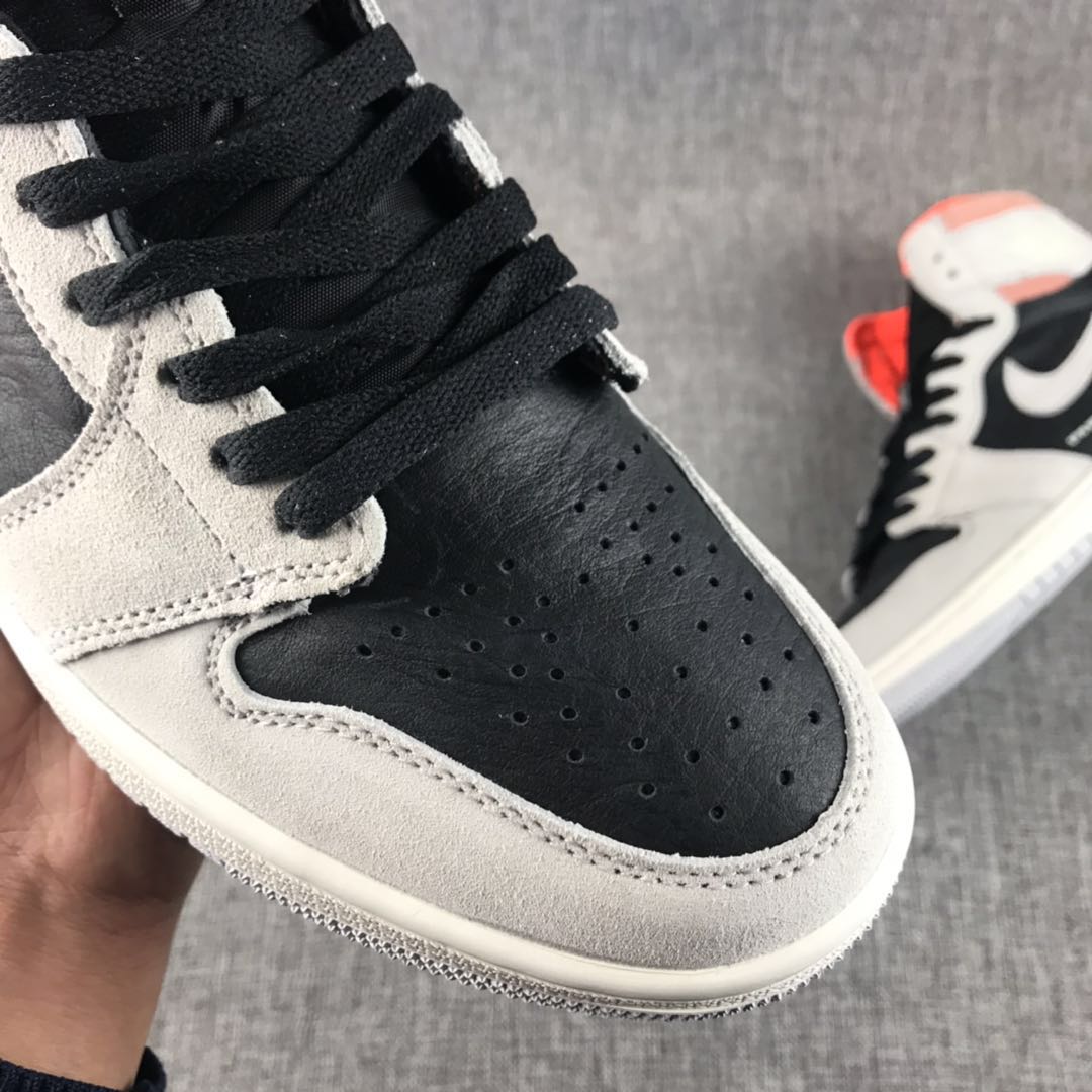 JORDAN 1 RETRO HIGH x NEUTRAL GREY HYPER CRIMSON - Prime Reps