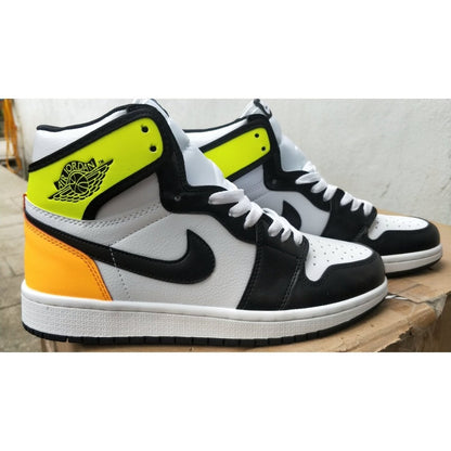 JORDAN 1 RETRO HIGH x WHITE BLACK VOLT UNIVERSITY GOLD - Prime Reps