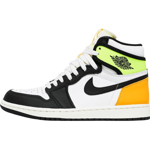 JORDAN 1 RETRO HIGH x WHITE BLACK VOLT UNIVERSITY GOLD - Prime Reps