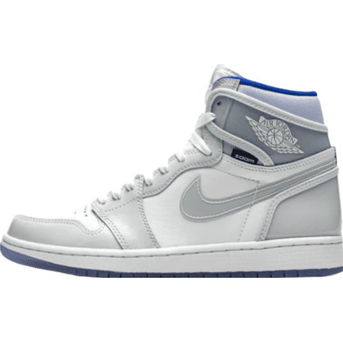 JORDAN 1 RETRO HIGH x ZOOM WHITE RACER BLUE - Prime Reps