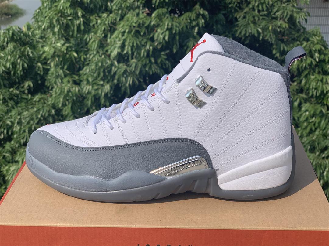 JORDAN 12 RETRO x WHITE DARK GREY - Prime Reps