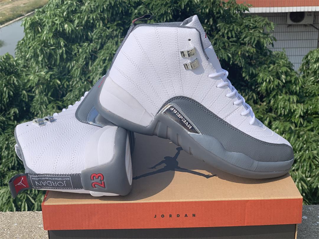 JORDAN 12 RETRO x WHITE DARK GREY - Prime Reps