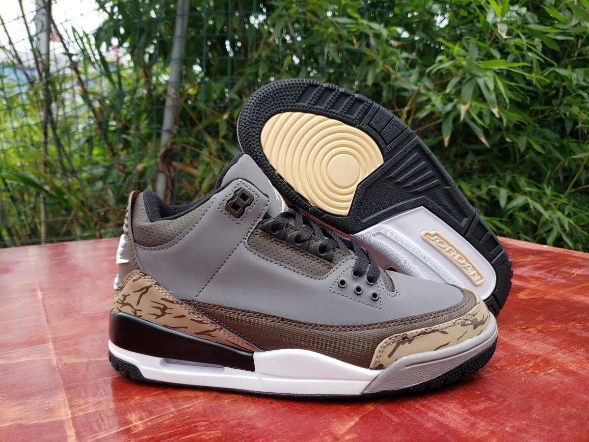 JORDAN 3 RETRO x COOL GREY/EARTH BROWN - Prime Reps