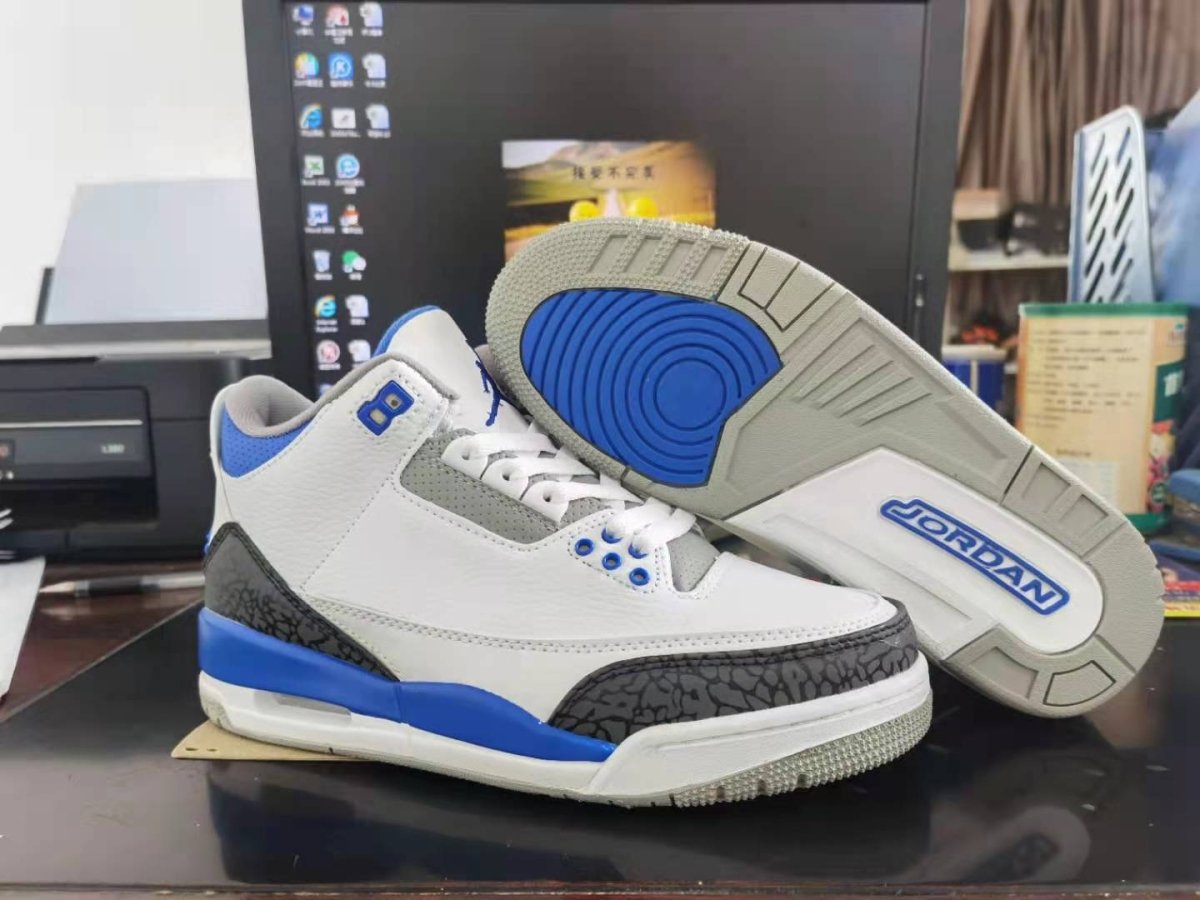 JORDAN 3 RETRO x RACER BLUE - Prime Reps