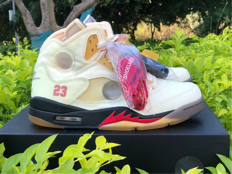 JORDAN 5 RETRO x OFF-WHITE SAIL - Prime Reps