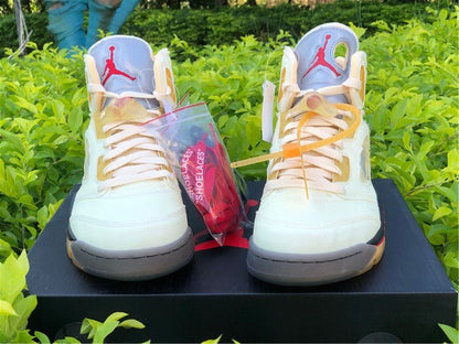 JORDAN 5 RETRO x OFF-WHITE SAIL - Prime Reps