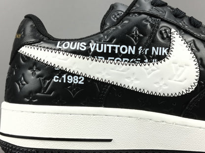 NIKE AIR FORCE 1 x LOUIS VUITTON BLACK - Prime Reps