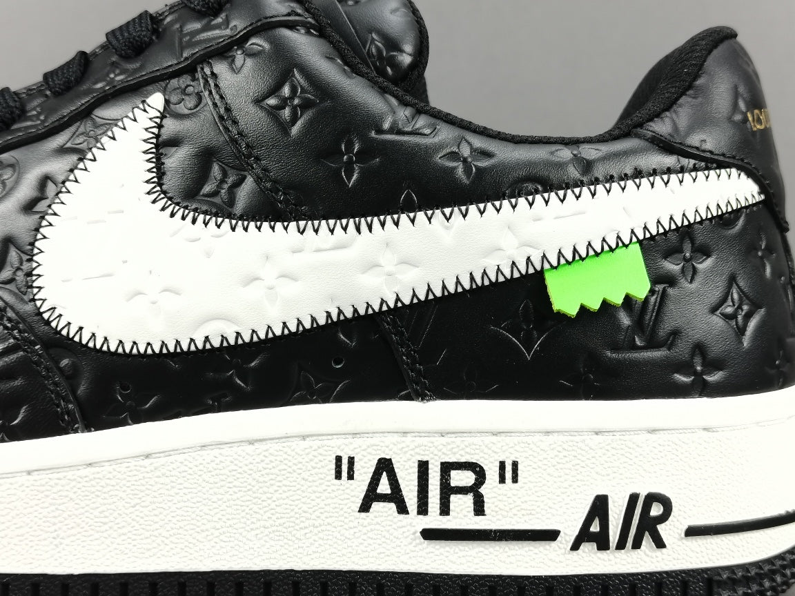 NIKE AIR FORCE 1 x LOUIS VUITTON BLACK - Prime Reps