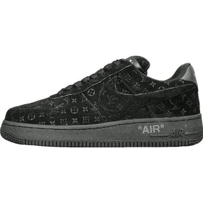 NIKE AIR FORCE 1 x LOUIS VUITTON BLACK/BLACK - Prime Reps