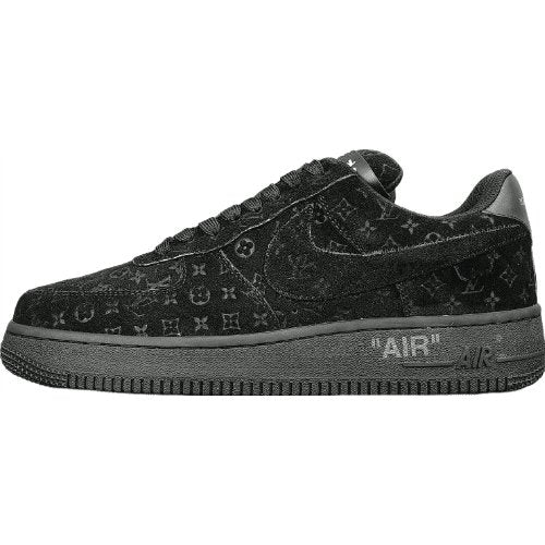 NIKE AIR FORCE 1 x LOUIS VUITTON BLACK/BLACK - Prime Reps