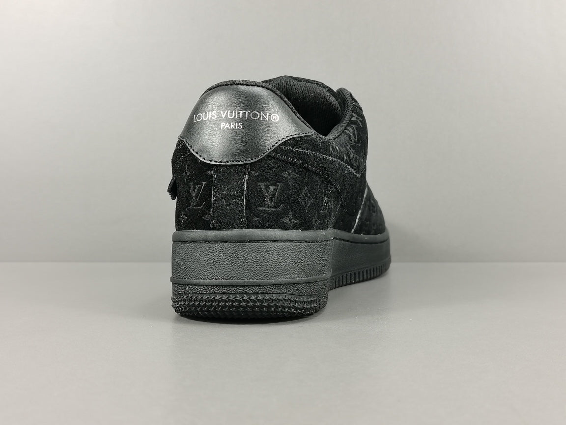 NIKE AIR FORCE 1 x LOUIS VUITTON BLACK/BLACK - Prime Reps