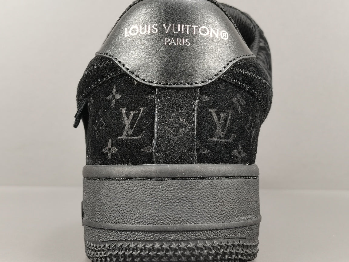 NIKE AIR FORCE 1 x LOUIS VUITTON BLACK/BLACK - Prime Reps