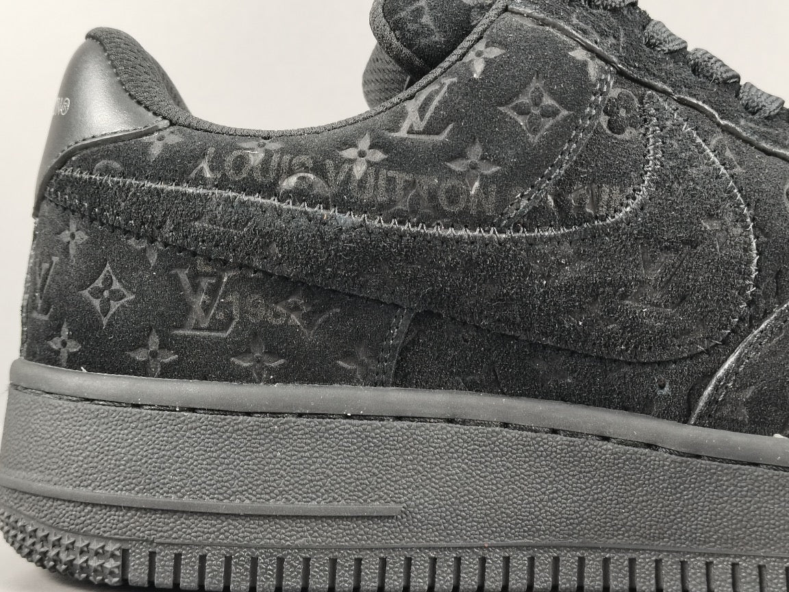 NIKE AIR FORCE 1 x LOUIS VUITTON BLACK/BLACK - Prime Reps