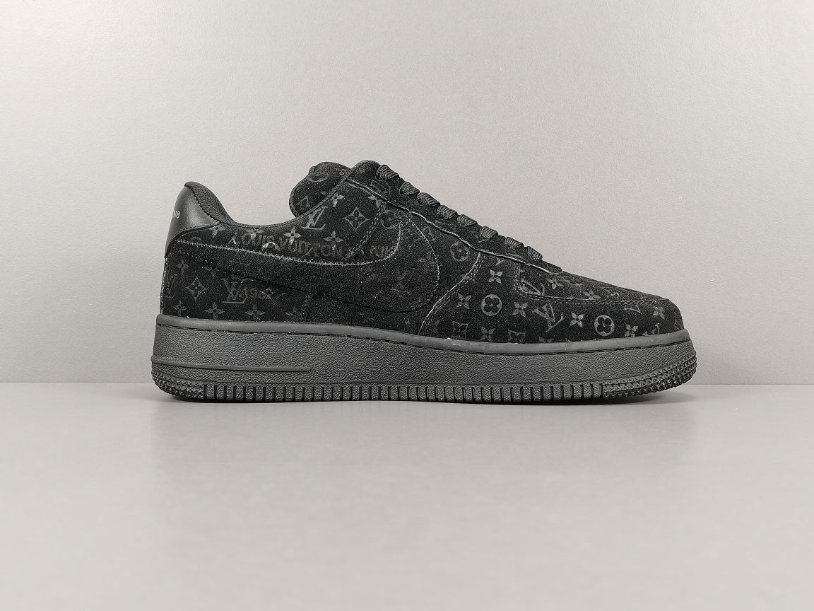 NIKE AIR FORCE 1 x LOUIS VUITTON BLACK/BLACK - Prime Reps