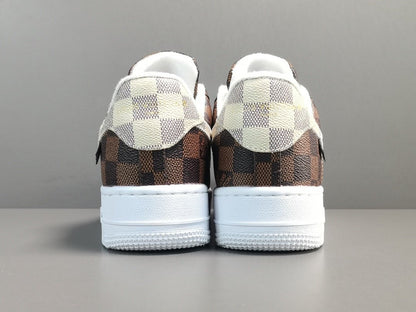 NIKE AIR FORCE 1 x LOUlS VUlTTON BROWN/WHITE - Prime Reps