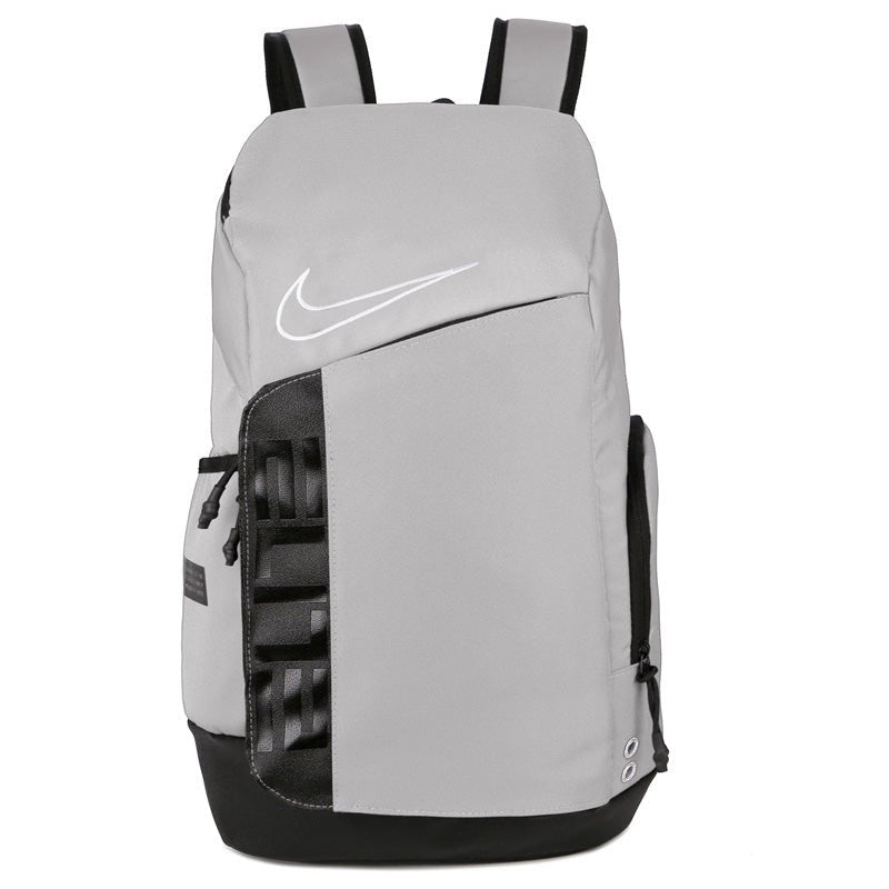 NIKE ELITE PRO BASKETBALL BACKPACK GRAY AND BLACK - Prime Reps