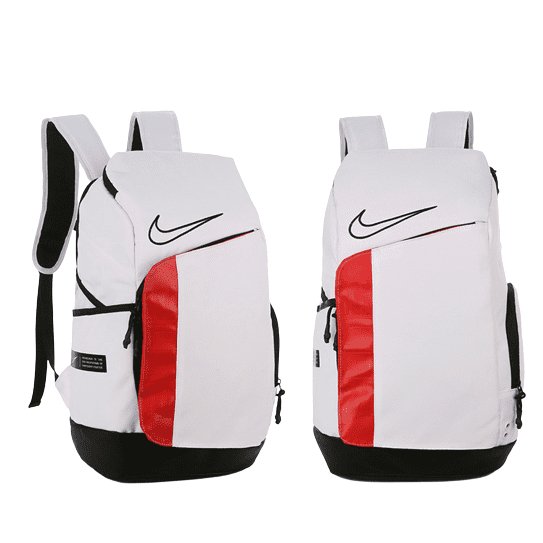 NIKE ELITE PRO BASKETBALL BACKPACK WHITE AND RED - Prime Reps