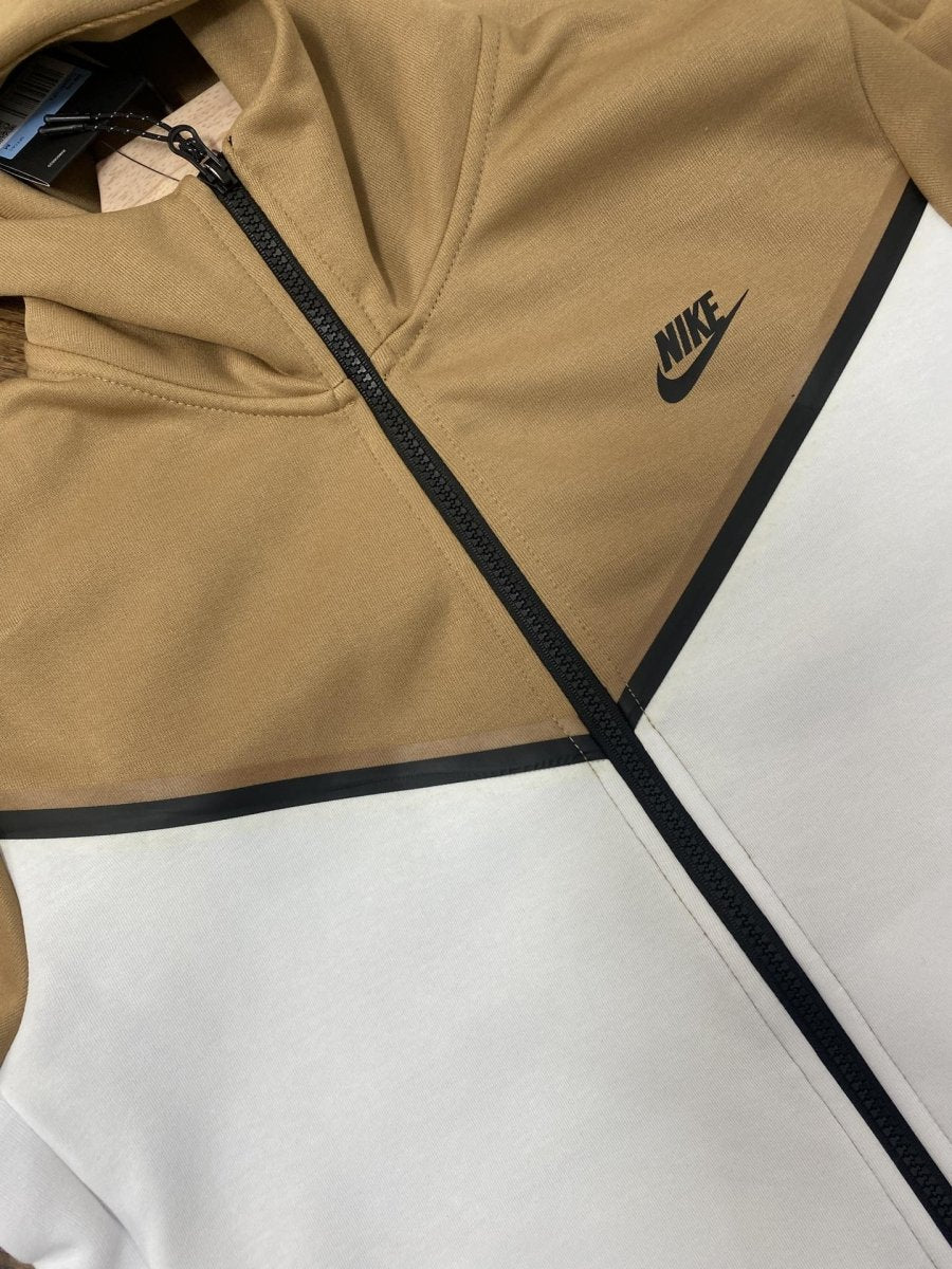 NIKE TECH FLEECE HOODIE x SANDALWOOD/LIGHT BONE/BLACK - Prime Reps