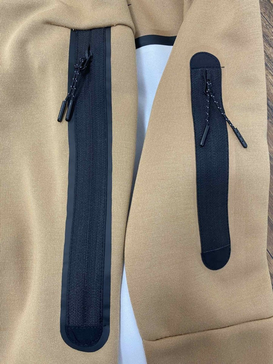 NIKE TECH FLEECE HOODIE x SANDALWOOD/LIGHT BONE/BLACK - Prime Reps